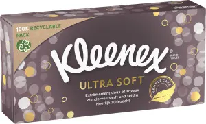 Kleenex Ultra Soft 3vrstvé papírové kapesníčky v krabičce, 64 ks